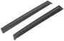 Rugged Ridge Black, Matte Window Air Deflector