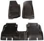 Rugged Ridge Black All-Terrain Thermoplastic Floor Mat Set