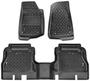 Rugged Ridge Black Thermoplastic Floor Mat Set