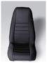 Rugged Ridge Black Bucket, High Back Seat Cover