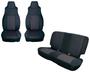 Rugged Ridge Black Solid Fold-Up Bench Seat Cover Kit