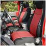 Rugged Ridge Black, Red Solid Fold-Up Bench Seat Cover Kit