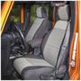 Rugged Ridge Black, Gray Solid Fold-Up Bench Seat Cover Kit