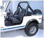 Rugged Ridge Black Bucket, High Back Seat