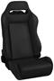 Rugged Ridge Black Denim Bucket, High Back Seat