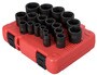 Sunex 19 Piece 1/2 Inch Drive SAE Socket Set