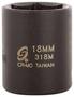 Sunex 18mm Socket 3/8 Inch Drive 6 Point
