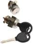 Standard Ignition Chrome-Plated Door Lock Kit