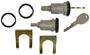 Standard Ignition Black, Chrome Door Lock Kit