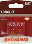 SYLVANIA 2827 Long Life Incandescent Mini Bulb (Pack of 2)