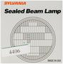 SYLVANIA 4406 Incandescent Sealed Beam for Low Beam/High Beam Applications (Pack of 1)