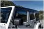 Tough Guard Form Fit Outside Mount Black, Matte Window Air Deflector