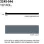 Trimbrite Prostripe 1/4 Inch x 150 Foot Light Charcoal Striping Tape