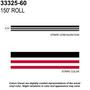 Trimbrite Prostripe 5/16 Inch x 150 Foot Black Metallic, Hot Red Striping Tape