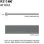 Trimbrite Prostripe 3/16 Inch x 150 Foot Gunmetal Metallic Striping Tape