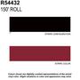 Trimbrite Prostripe 1 Inch x 150 Foot Dark Red Striping Tape