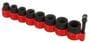 Titan 9 Piece 3/8 Inch Drive 6 Point SAE Socket Set