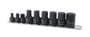 Titan 9 Piece 1/4, 3/8 Inch Drive Hex SAE Socket Set
