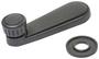 URO Parts Black Plastic Window Crank Handle