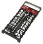 UltraSteel 17 Piece 1/2 Inch Drive 6 Point SAE, Metric Socket Set