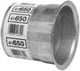 Walker 4 Inch Inlet To  4-3/4 Inch Outlet X 4 Inch Exhaust Pipe Connector
