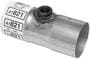 Walker 2-1/2 Inch Inlet To  2-1/2 Inch Outlet X 6 Inch Oxygen Sensor Bung