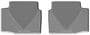 WeatherTech Gray Thermoplastic Elastomer (TPE) Floor Mat Set